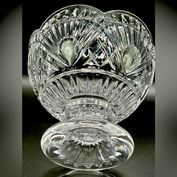 Vintage Godinger Shannon Crystal Footed Candy Dish Bowl with Lid Heavy 8.5 in - Picture 12 of 13